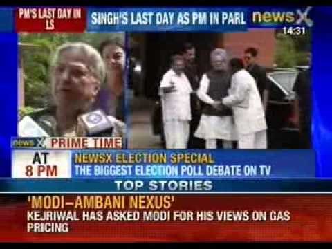 Manmohan Singh's last day in parliament as prime minister today