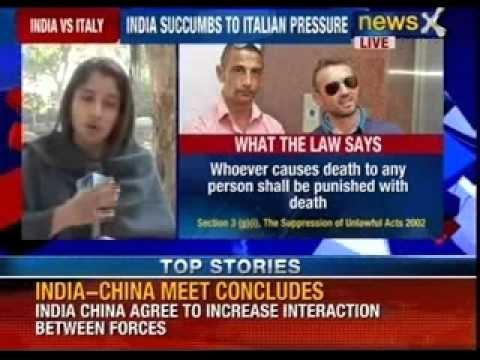 Italian marines are accused of killing Two Indian fishermen
