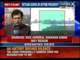 Vice Admiral Shekhar Sinha may resign