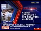 Cabinet approves 10 percent hike in dearness allowance