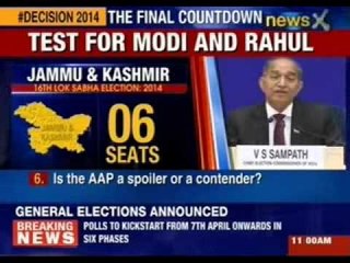 Battle for India launched: Election commission announced Poll date