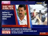Arvind Kejriwal detained in Gujarat