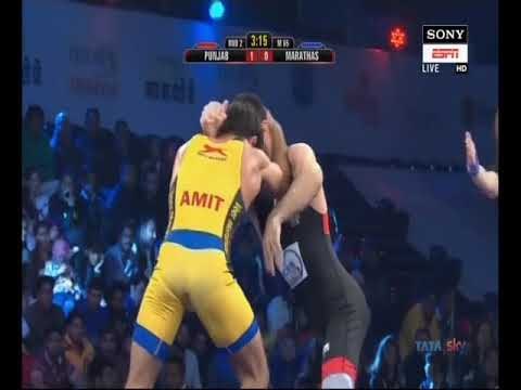 PWL 3 Day 6: Ilias Beckbolatov Vs Amit Dhankar at Pro Wrestling League season 3| Highlights