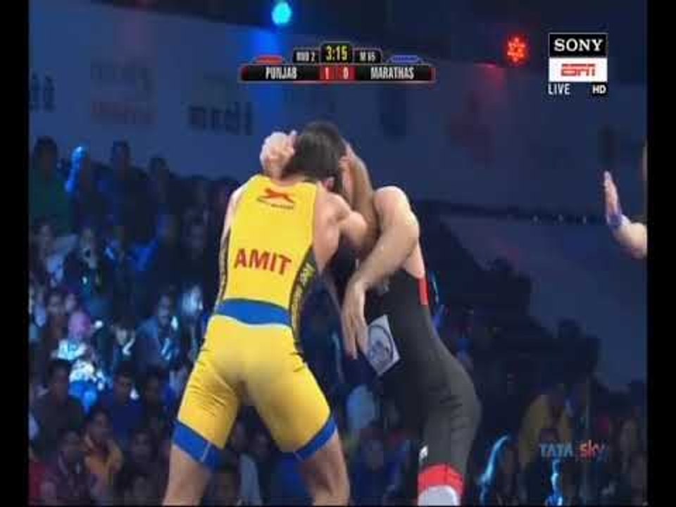 PWL 3 Day 6: Ilias Beckbolatov Vs Amit Dhankar  at Pro Wrestling League season 3| Highlights