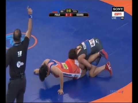 PWL 3 Day 8: Pooja VS Koumba Larroque Pro Wrestling League at season 3 |Highlights