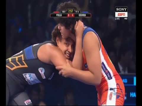 PWL 3 Day 8: Pooja Vs Koumba Larroque at Pro Wrestling League season 3| Full match