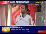 Rahul Gandhi hits out at the BJP in Thane