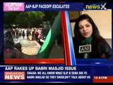 AAP leader Shazia Ilmi rakes up Babri Masjid issue