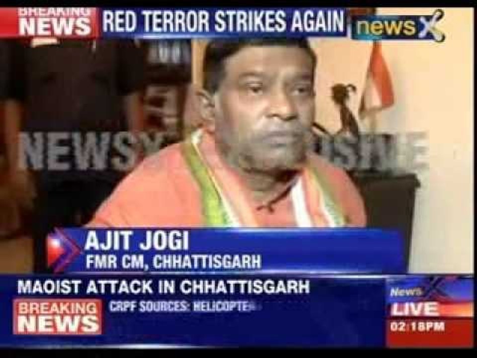 Former CM Ajit Jogi hits out at state government for increasing Maoists attacks