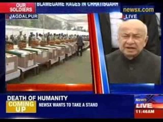 Sushilkumar Shinde and Raman Singh cry, while paying tribute to jawans