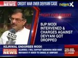 BJP: Modi intervened and charges against Devyani got dropped