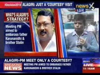 Alagiri meets the Prime Minister in Delhi