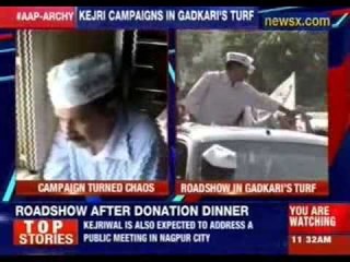 Arvind Kejriwal holds road show in Nagpur