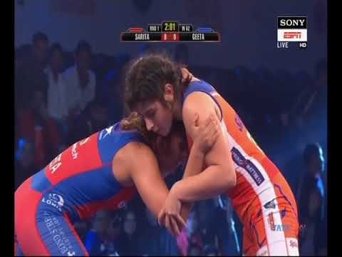 PWL 3 Day 17: Sarita Mor Vs Geeta Phogat at Pro Wrestling Season 3 | Full Match