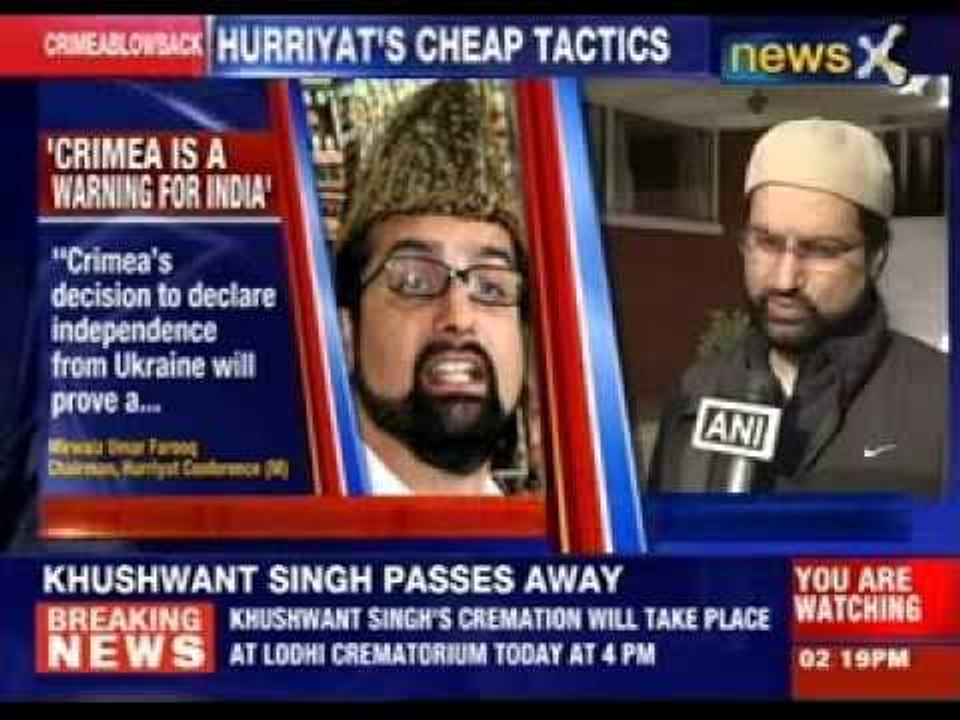 Crimea is a warning for India says Mirwaiz Umar Farooq