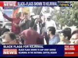 Black-flag shown to Arvind Kejriwal