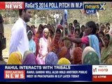 Rahul Gandhi interacts with tribals in Mandala in Madhya Pradesh