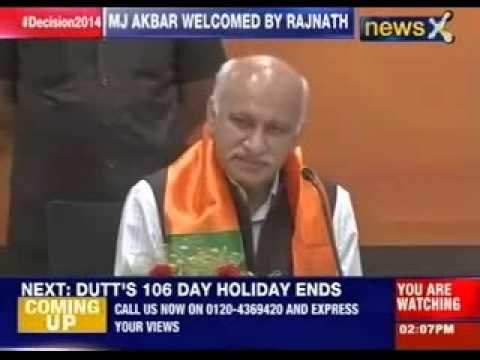 Senior journalist MJ Akbar joins the Bhartiya Janata Party