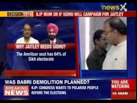 Navjot Singh Sidhu may skip all Jaitley's Amritsar campaigns