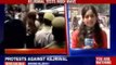 Varanasi: BJP supporters protest against Arvind Kejriwal
