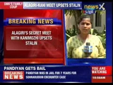 Expelled DMK leader Alagiri meets Kanimozhi