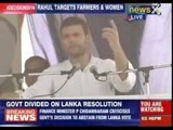 Rahul Gandhi addresses rally in Gadchiroli