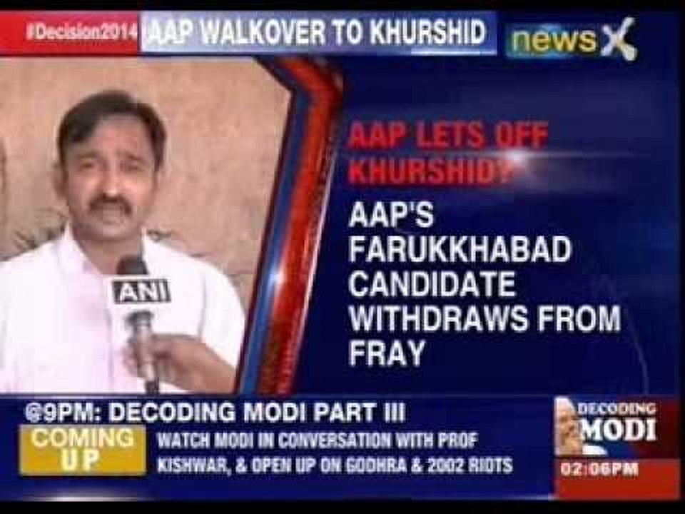 AAP's Farrukhabad nominee opts out