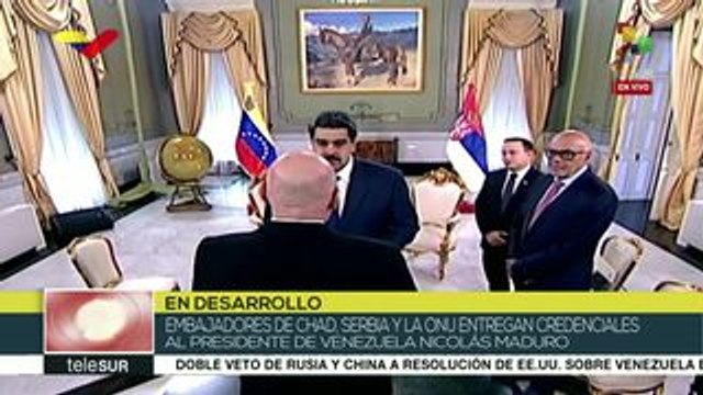 Pdte. Maduro recibe cartas credenciales de diversos embajadores