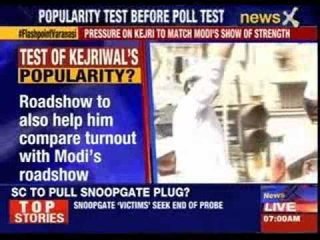 Arvind Kejriwal to hold a road show in Varanasi in the afternoon