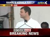 Rahul Gandhi addresses rally in Kasaragod, Kerala