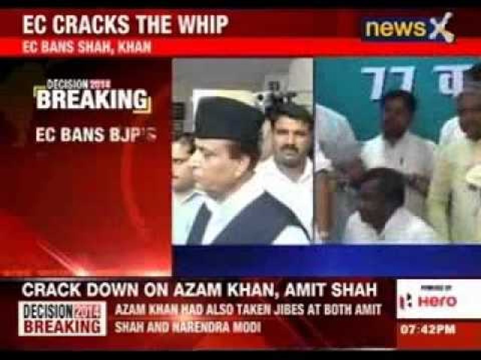 EC bans Amit Shah, Azam Khan from holding rallies in UP