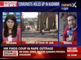 Two terrorists holed up a house near Srinagar