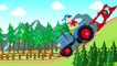 .Tracteur avec charrue dans le champ du Travail à la Ferme | les contes de Fées véhicules agricoles | Bajka Traktor Cz 2