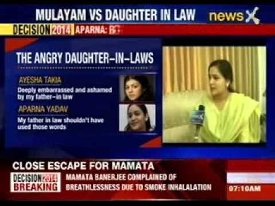 Aparna: 'Mulayam's rape view wrong'