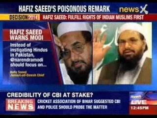 Descargar video: Jamat-ud-Dawah Hafiz Saeed warns Narendra Modi