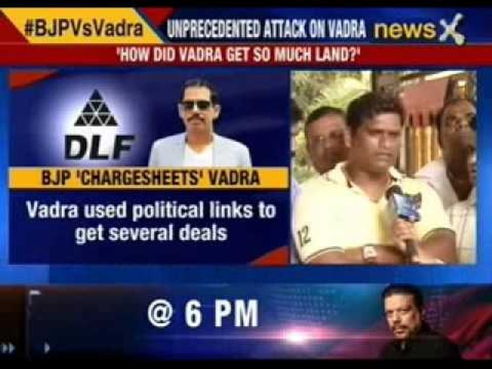 Vadra used political links to get several deals, says BJP