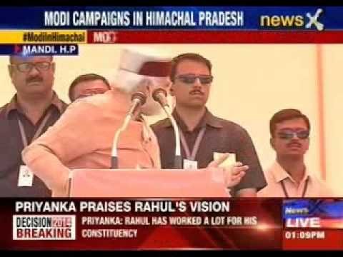 Narendra Modi campaigns in Himachal Pradesh