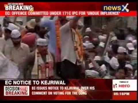 EC issues notice to Arvind Kejriwal