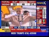 Narendra Modi addresses a rally in Ahmedabad