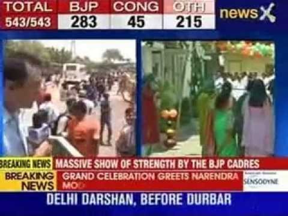 PM designated Narendra Modi's grand road show in Delhi