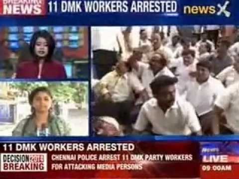 Chennai: 11 DMK party workers arrested for attack on media
