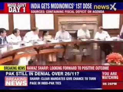 Narendra Modi chairs his first Cabinet meeting