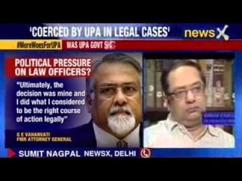 Faced pressure from UPA allies: Ex-solicitor general