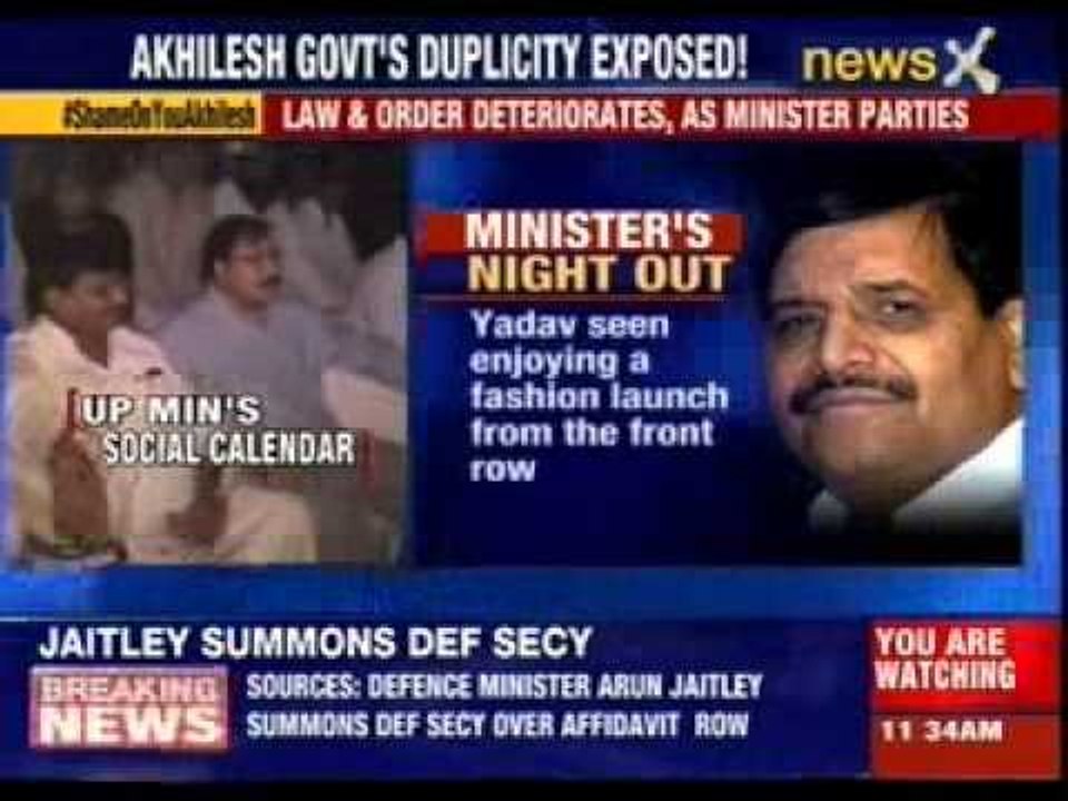 Shivpal Yadav enjoys himself at a fashion show in Meerut