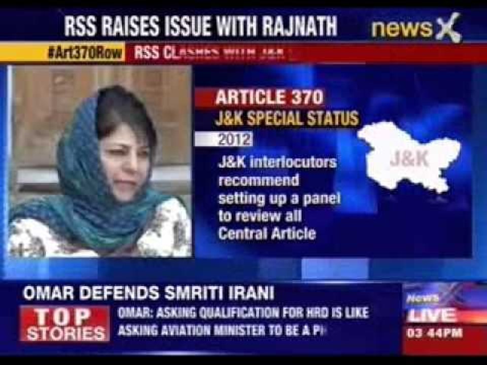 RSS gets active: Discusses Article 370 with Rajnath