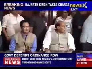 Rajnath Singh takes charge as Home Minister