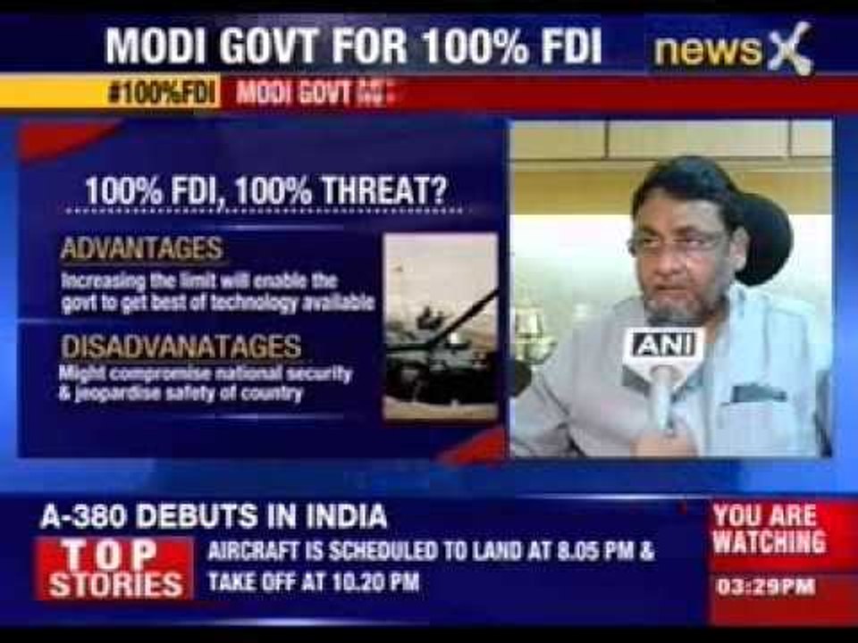 DIPP proposes 100% FDI in Defence sector