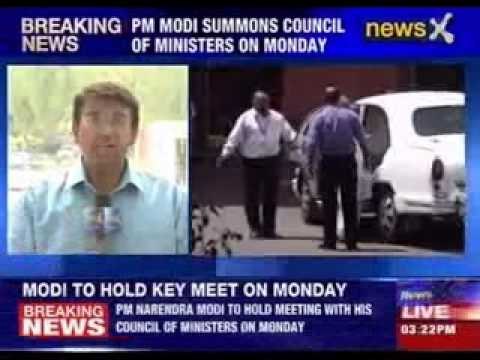 Narendra Modi summons council of Ministers on Monday