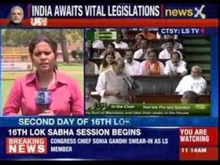 Second day of 16th Lok Sabha: Modi, Advani and Sonia take oath as MPs
