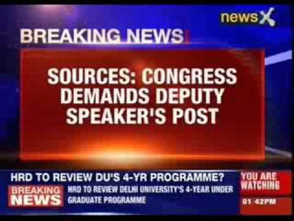 Congress demands Deputy Speaker's post